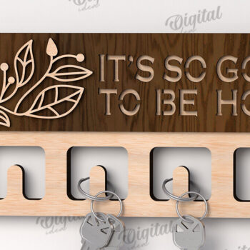 Intra απο ξύλο plywood 3mm-4mm πάχος Τρισδιάστατη Ξύλινη θήκη για κλειδί Δίασταση 30x20 cm INTRAFABR-113846453 - Image 1