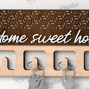 Intra απο ξύλο plywood 3mm-4mm πάχος Τρισδιάστατη Ξύλινη θήκη για κλειδί Δίασταση 30x20 cm INTRAFABR-113846536 - Image 1