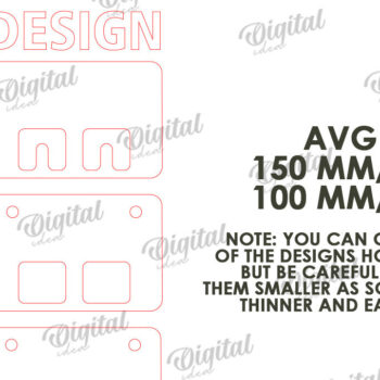 Intra απο ξύλο plywood 3mm-4mm πάχος Τρισδιάστατη Ξύλινη θήκη για κλειδί Δίασταση 30x20 cm INTRAFABR-113845911 - Image 3
