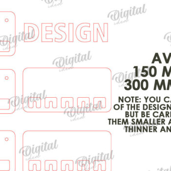 Intra απο ξύλο plywood 3mm-4mm πάχος Τρισδιάστατη δέσμη με ξύλινες θήκες για κλειδί Δίασταση 30x20 cm INTRAFABR-113927911 - Image 14