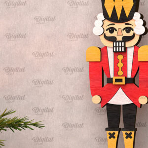 Intra απο ξύλο plywood 3mm-4mm πάχος Τρισδιάστατη Καρυοθραύστης με ξύλινα στρώματα Δίασταση 15x15 cm INTRAFABR-105995496