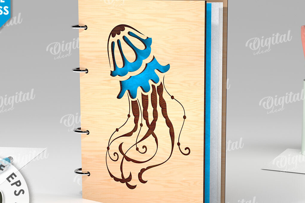 Intra απο ξύλο plywood 3mm-4mm πάχος 3D ξύλινο σημειωματάριο σχέδιο κοπής με λέιζερ Δίασταση 30x20 cm INTRAFABR-111062834