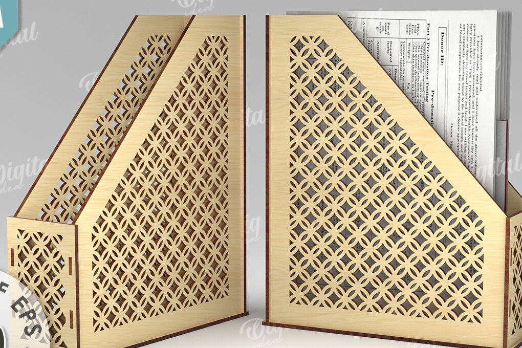 Intra απο ξύλο plywood 3mm-4mm πάχος Τρισδιάστατος δίσκος χαρτιού με λέιζερ Δίασταση 30x20 cm INTRAFABR-112094726 - Image 1