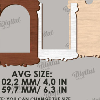 Intra απο ξύλο plywood 3mm-4mm πάχος 3D ξύλινη δέσμη κορνίζας φωτογραφιών Δίασταση 20x30 cm INTRAFABR-122602577 - Image 3
