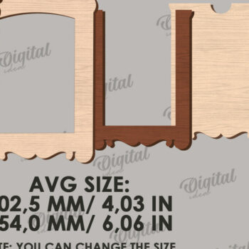 Intra απο ξύλο plywood 3mm-4mm πάχος 3D ξύλινη δέσμη κορνίζας φωτογραφιών Δίασταση 20x30 cm INTRAFABR-122602577 - Image 4