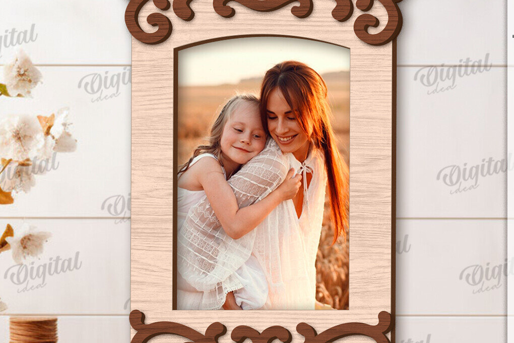 Intra απο ξύλο plywood 3mm-4mm πάχος 3D ξύλινη κορνίζα φωτογραφιών Δίασταση 20x30 cm INTRAFABR-122458828