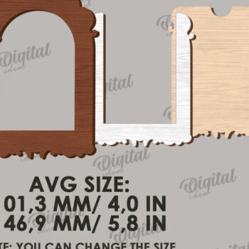Intra απο ξύλο plywood 3mm-4mm πάχος 3D ξύλινη κορνίζα φωτογραφιών Δίασταση 20x30 cm INTRAFABR-122458913 - Image 2