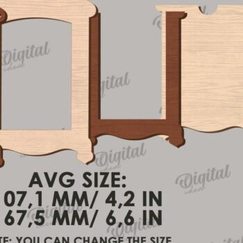 Intra απο ξύλο plywood 3mm-4mm πάχος 3D ξύλινη κορνίζα φωτογραφιών Δίασταση 20x30 cm INTRAFABR-122459139 - Image 2