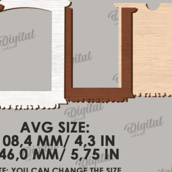 Intra απο ξύλο plywood 3mm-4mm πάχος 3D ξύλινη κορνίζα φωτογραφιών Δίασταση 20x30 cm INTRAFABR-122459190 - Image 2