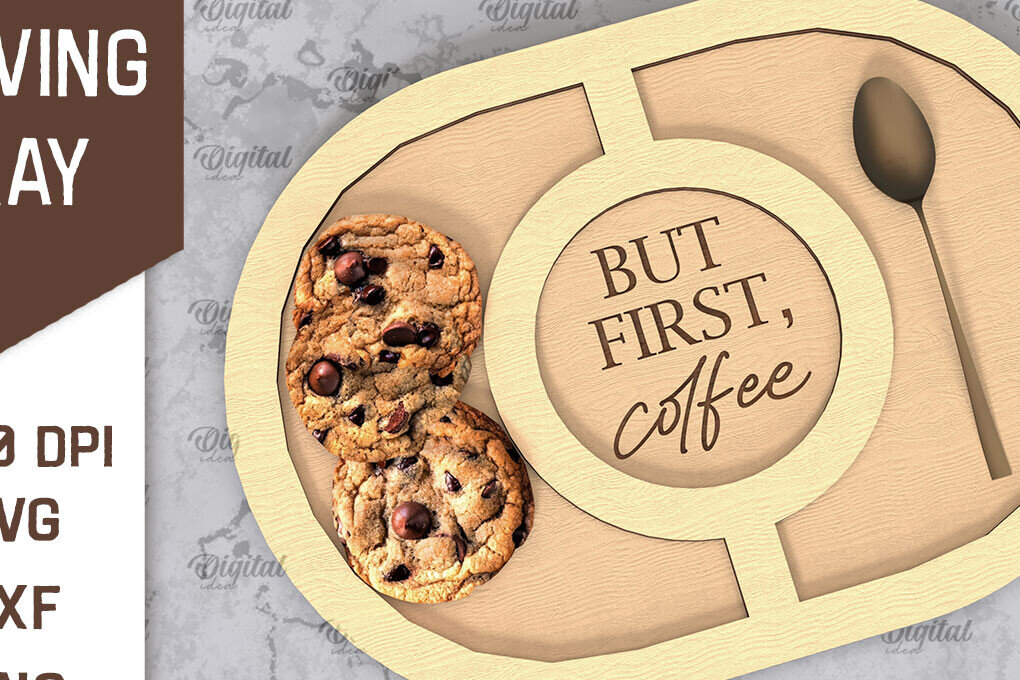 Intra απο ξύλο plywood 3mm-4mm πάχος Τρισδιάστατος ξύλινος δίσκος σερβιρίσματος με λέιζερ Δίασταση 30x20 cm INTRAFABR-107625706