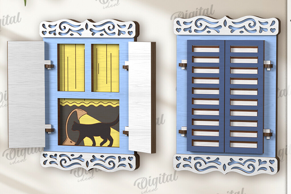 Intra απο ξύλο plywood 3mm-4mm πάχος 3D ξύλινο στολίδι παραθύρου Δίασταση 3x3 cm INTRAFABR-122455156