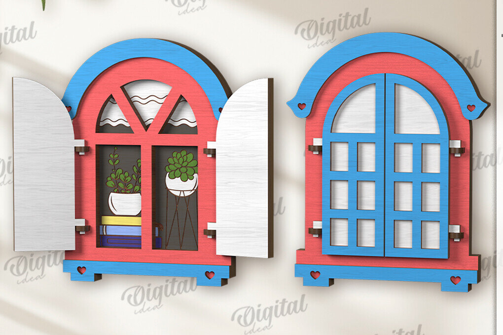 Intra απο ξύλο plywood 3mm-4mm πάχος 3D ξύλινο στολίδι παραθύρου Δίασταση 3x3 cm INTRAFABR-122455246