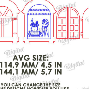 Intra απο ξύλο plywood 3mm-4mm πάχος 3D ξύλινο στολίδι παραθύρου Δίασταση 3x3 cm INTRAFABR-122455246 - Image 2