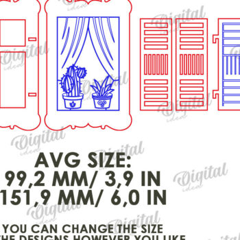 Intra απο ξύλο plywood 3mm-4mm πάχος 3D ξύλινο στολίδι παραθύρου Δίασταση 3x3 cm INTRAFABR-122455417 - Image 2