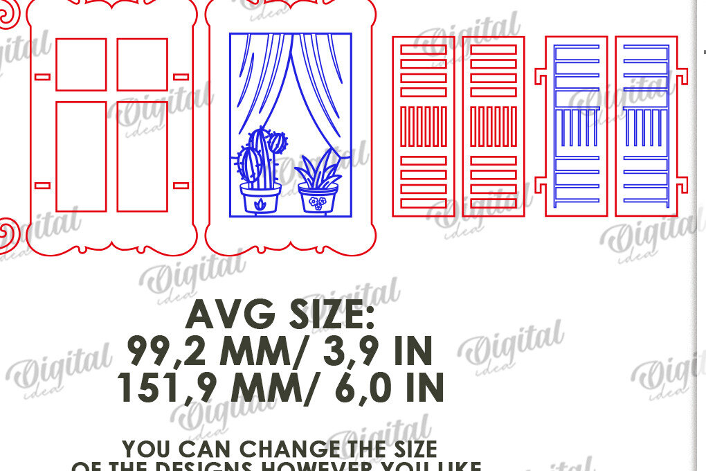 Intra απο ξύλο plywood 3mm-4mm πάχος 3D ξύλινο στολίδι παραθύρου Δίασταση 3x3 cm INTRAFABR-122455417 - Image 2