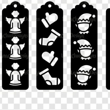 Intra απο ξύλο plywood 3mm-4mm πάχος 4 Χριστουγεννιάτικες σελιδοδείκτες Cut  Δίασταση 15x15 cm INTRAFABR-107441552 - Image 2