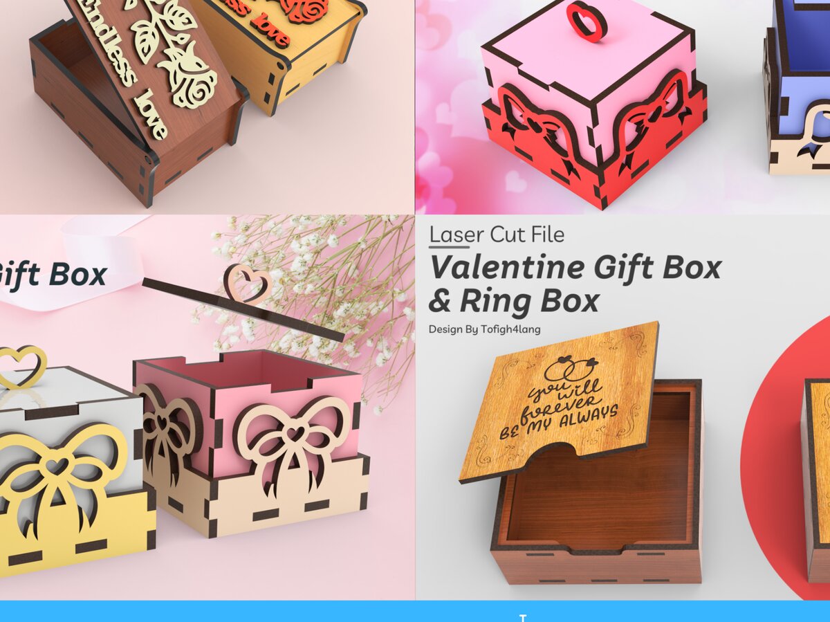 Intra απο ξύλο plywood 3mm-4mm πάχος 4 Desigen, Κουτί δώρου, Δίασταση 15x15 cm INTRAFABR-105064890