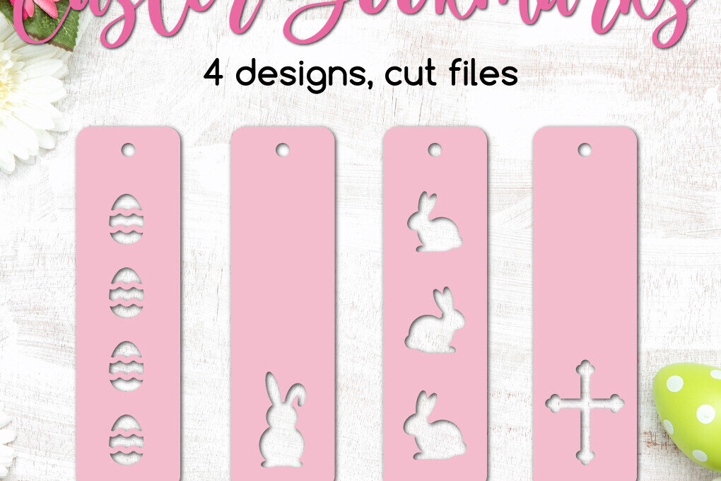 Intra απο ξύλο plywood 3mm-4mm πάχος 4 Πασχαλινοί σελιδοδείκτες Cut  Δίασταση 15x15 cm INTRAFABR-93998910