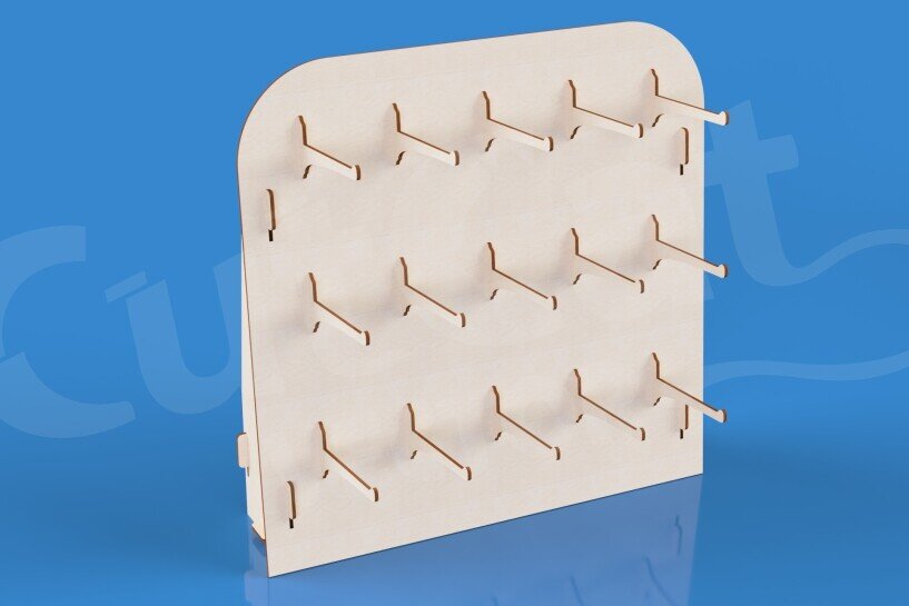 Intra απο ξύλο plywood 3mm-4mm πάχος 4 Βάσεις οθόνης με μπρελόκ με κουτί Δίασταση 6x6 cm INTRAFABR-123693165