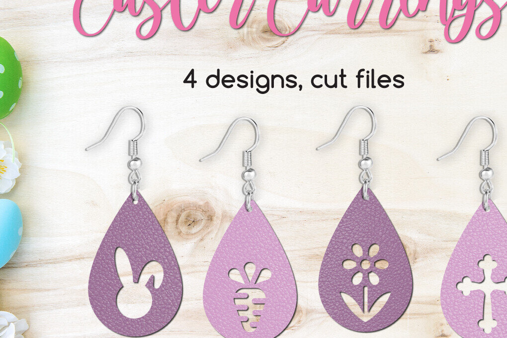 Intra απο ξύλο plywood 3mm-4mm πάχος Πρότυπα για 4 Πασχαλινά σκουλαρίκια δάκρυ Δίασταση 3x3 cm INTRAFABR-118717664