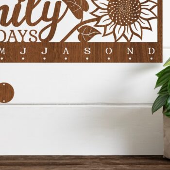 Intra απο ξύλο plywood 3mm-4mm πάχος 4 X Calendar Sets File Δίασταση 50x50 cm INTRAFABR-76257288 - Image 4