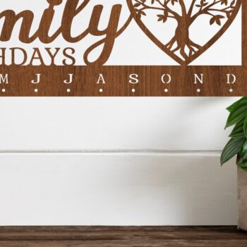 Intra απο ξύλο plywood 3mm-4mm πάχος 4 X Calendar Sets File Δίασταση 50x50 cm INTRAFABR-76257288 - Image 5