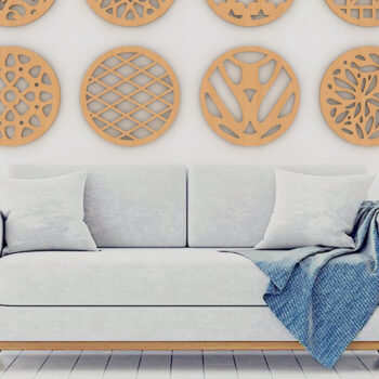 Intra απο ξύλο plywood 3mm-4mm πάχος 40 Coaster Trivet Pattern 159 Δίασταση 15x15 cm INTRAFABR-56301343 - Image 3