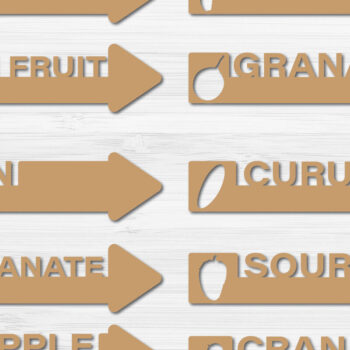 Intra απο ξύλο plywood 3mm-4mm πάχος 40 Fruits Garden Stake - Δίασταση 1200x1200 cm INTRAFABR-29784745 - Image 3