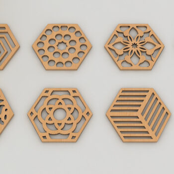 Intra απο ξύλο plywood 3mm-4mm πάχος 40 Σουβέρ ξύλινης κοπής με λέιζερ 160 Δίασταση 30x20 cm INTRAFABR-55958406 - Image 2