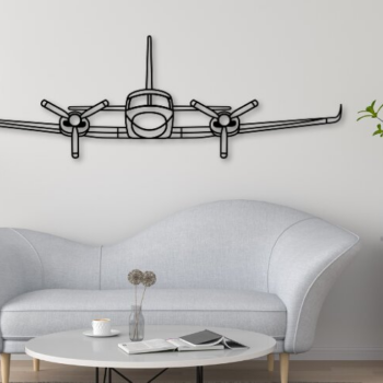 Intra απο ξύλο plywood 3mm-4mm πάχος 421 Airplane Silhouette, κοπής με λέιζερ Δίασταση 15x15 cm INTRAFABR-109730255 - Image 1