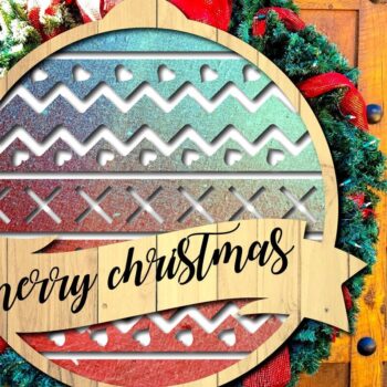 Intra απο ξύλο plywood 3mm-4mm πάχος 45 Χριστουγεννιάτικο στολίδι Δέσμη κοπής με λέιζερ Δίασταση 8x8 cm INTRAFABR-38543103 - Image 6