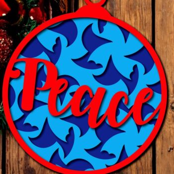 Intra απο ξύλο plywood 3mm-4mm πάχος 45 Χριστουγεννιάτικο στολίδι Δέσμη κοπής με λέιζερ Δίασταση 8x8 cm INTRAFABR-38543103 - Image 7