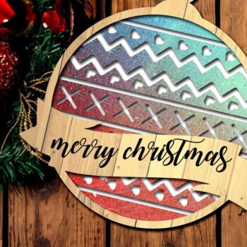 Intra απο ξύλο plywood 3mm-4mm πάχος 45 Χριστουγεννιάτικο στολίδι Δέσμη κοπής με λέιζερ Δίασταση 8x8 cm INTRAFABR-38543103 - Image 8