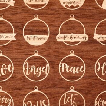 Intra απο ξύλο plywood 3mm-4mm πάχος 45 Χριστουγεννιάτικο στολίδι Δέσμη κοπής με λέιζερ Δίασταση 8x8 cm INTRAFABR-38543103 - Image 10