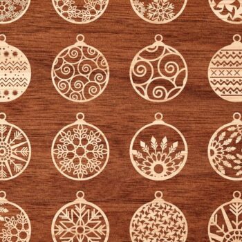 Intra απο ξύλο plywood 3mm-4mm πάχος 45 Χριστουγεννιάτικο στολίδι Δέσμη κοπής με λέιζερ Δίασταση 8x8 cm INTRAFABR-38543103 - Image 12