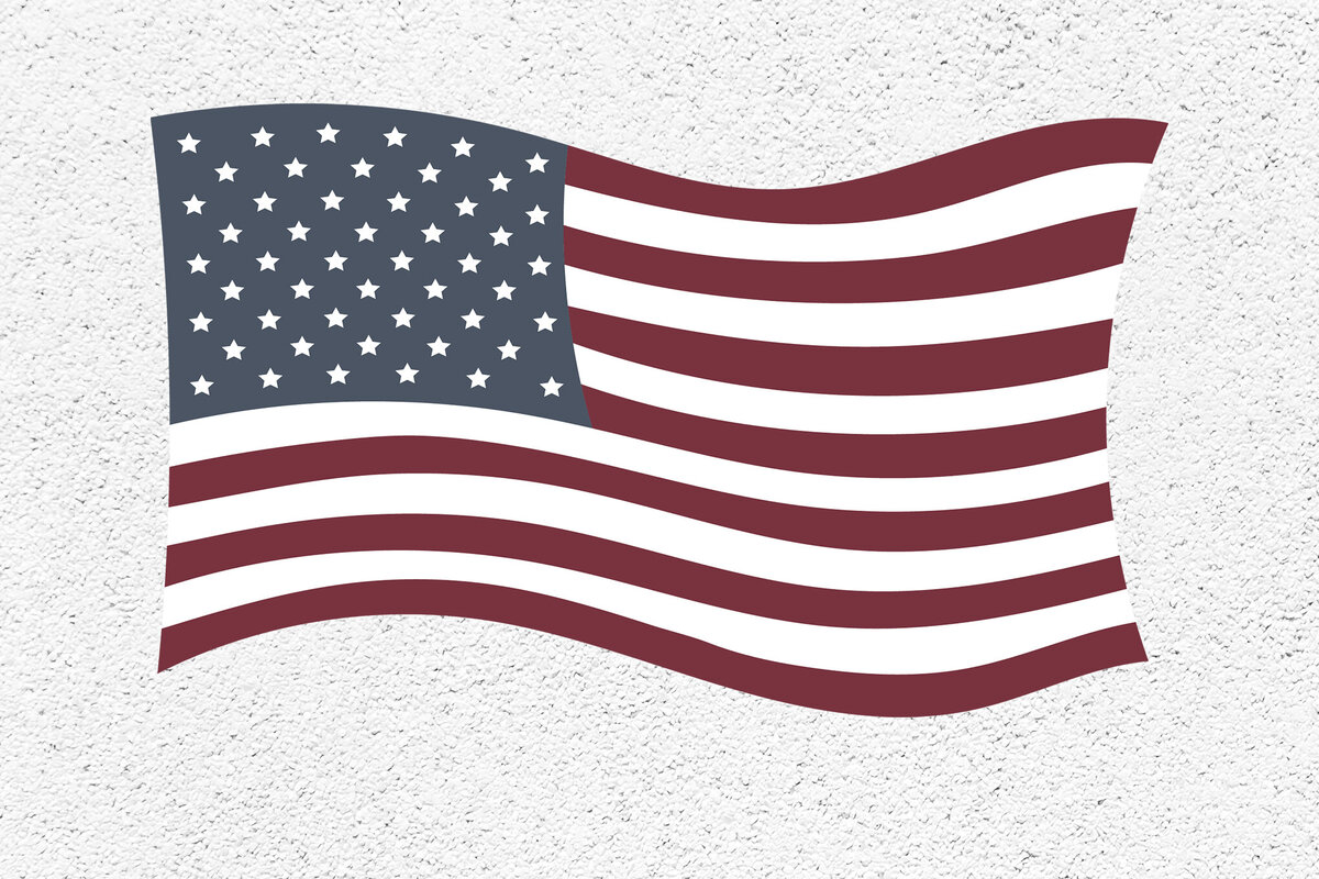 Intra απο ξύλο plywood 3mm-4mm πάχος 4 Ιουλίου Αποκοπή αρχείων American Flag Δίασταση 7x7 cm INTRAFABR-99205502