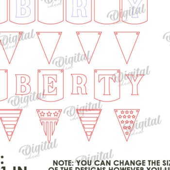 Intra απο ξύλο plywood 3mm-4mm πάχος 4 Ιουλίου Banner . Διακόσμηση σπιτιού Δίασταση 30x20 cm INTRAFABR-121905190 - Image 2