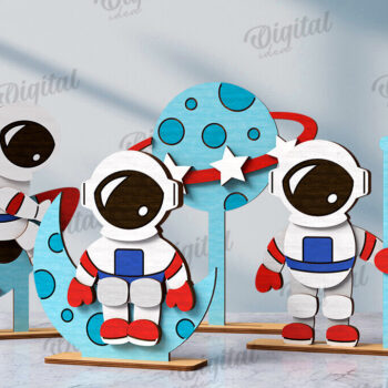 Intra απο ξύλο plywood 3mm-4mm πάχος 4th of July Characters Cut  Δίασταση 30x20 cm INTRAFABR-123141504 - Image 4