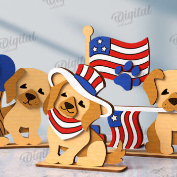 Intra απο ξύλο plywood 3mm-4mm πάχος χαρακτήρων 4ης Ιουλίου Δίασταση 30x20 cm INTRAFABR-122885749 - Image 1