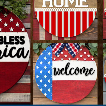 Intra απο ξύλο plywood 3mm-4mm πάχος Decor Sign Maker 4th of July Δίασταση 30x20 cm INTRAFABR-118853027 - Image 2