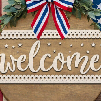 Intra απο ξύλο plywood 3mm-4mm πάχος Decor Sign Maker 4th of July Δίασταση 30x20 cm INTRAFABR-118853027 - Image 3