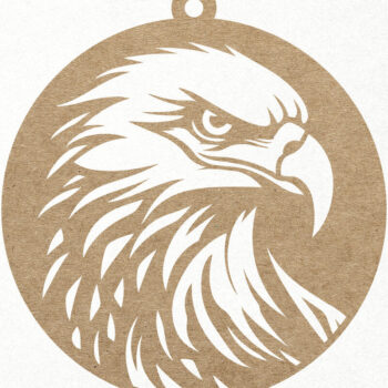 Intra απο ξύλο plywood 3mm-4mm πάχος Στολίδι 4ης Ιουλίου Eagle Δίασταση 7x7 cm INTRAFABR-121233429 - Image 1