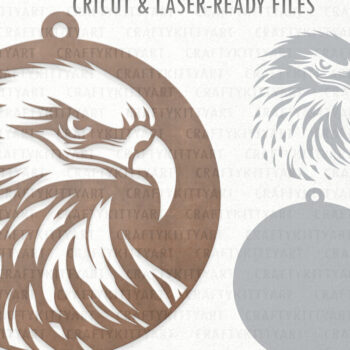 Intra απο ξύλο plywood 3mm-4mm πάχος Στολίδι 4ης Ιουλίου Eagle Δίασταση 7x7 cm INTRAFABR-121233429 - Image 2