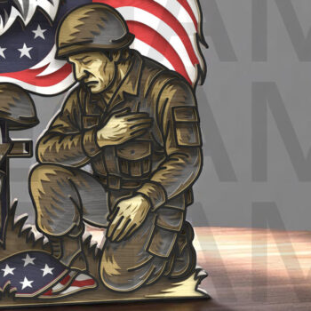 Intra απο ξύλο plywood 3mm-4mm πάχος 4 Ιουλίου Fallen Soldier Δίασταση 30x20 cm INTRAFABR-122866934 - Image 13