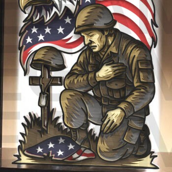 Intra απο ξύλο plywood 3mm-4mm πάχος 4 Ιουλίου Fallen Soldier Δίασταση 30x20 cm INTRAFABR-122866934 - Image 16