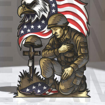 Intra απο ξύλο plywood 3mm-4mm πάχος 4 Ιουλίου Fallen Soldier Δίασταση 30x20 cm INTRAFABR-122866934 - Image 18