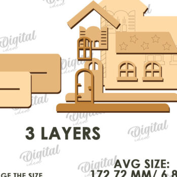 Intra απο ξύλο plywood 3mm-4mm πάχος 4 Ιουλίου House . Διακόσμηση σπιτιού Δίασταση 30x20 cm INTRAFABR-121589970 - Image 2