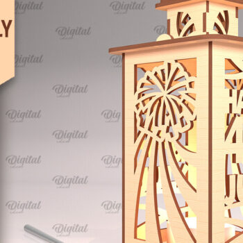 Intra απο ξύλο plywood 3mm-4mm πάχος κοπής  Lanterns 4ης Ιουλίου Δίασταση 30x20 cm INTRAFABR-94092150 - Image 4