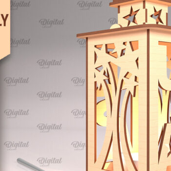 Intra απο ξύλο plywood 3mm-4mm πάχος κοπής  Lanterns 4ης Ιουλίου Δίασταση 30x20 cm INTRAFABR-94092150 - Image 5