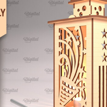 Intra απο ξύλο plywood 3mm-4mm πάχος κοπής  Lanterns 4ης Ιουλίου Δίασταση 30x20 cm INTRAFABR-94092150 - Image 11